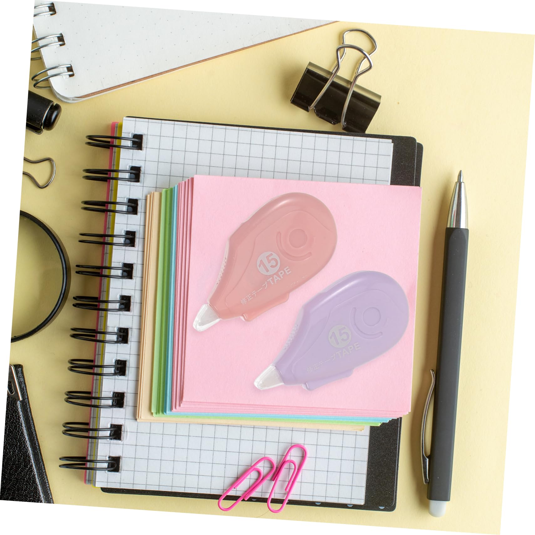 Amazon | NUOBESTY 6本 修正 テープ 付箋 テープ のり テープ 文房具